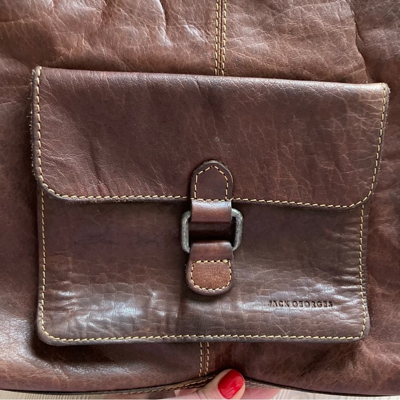 Jack Georges Leather Shoulder Bag - Picture 8 of 9